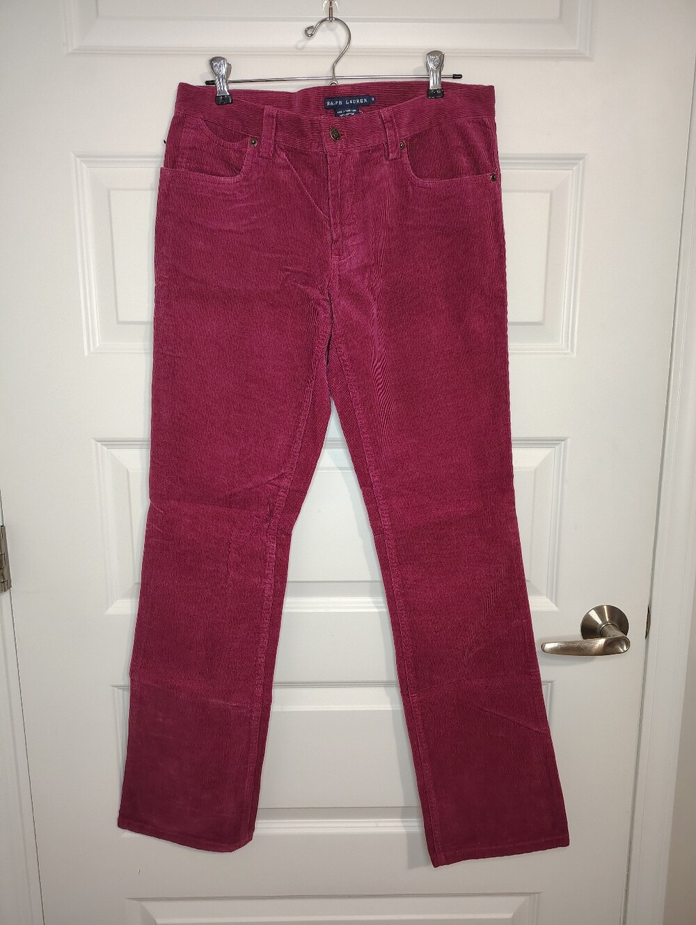 Ralph Lauren Raspberry corduroy pants
